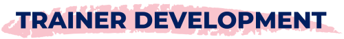 Trainer Development Website Header